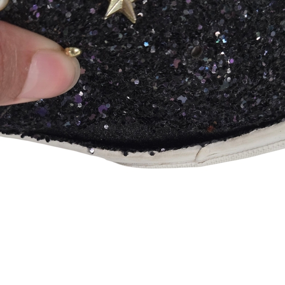 Juicy Couture Paradise Black Glitter Slip On Sneakers - Picture 8 of 9